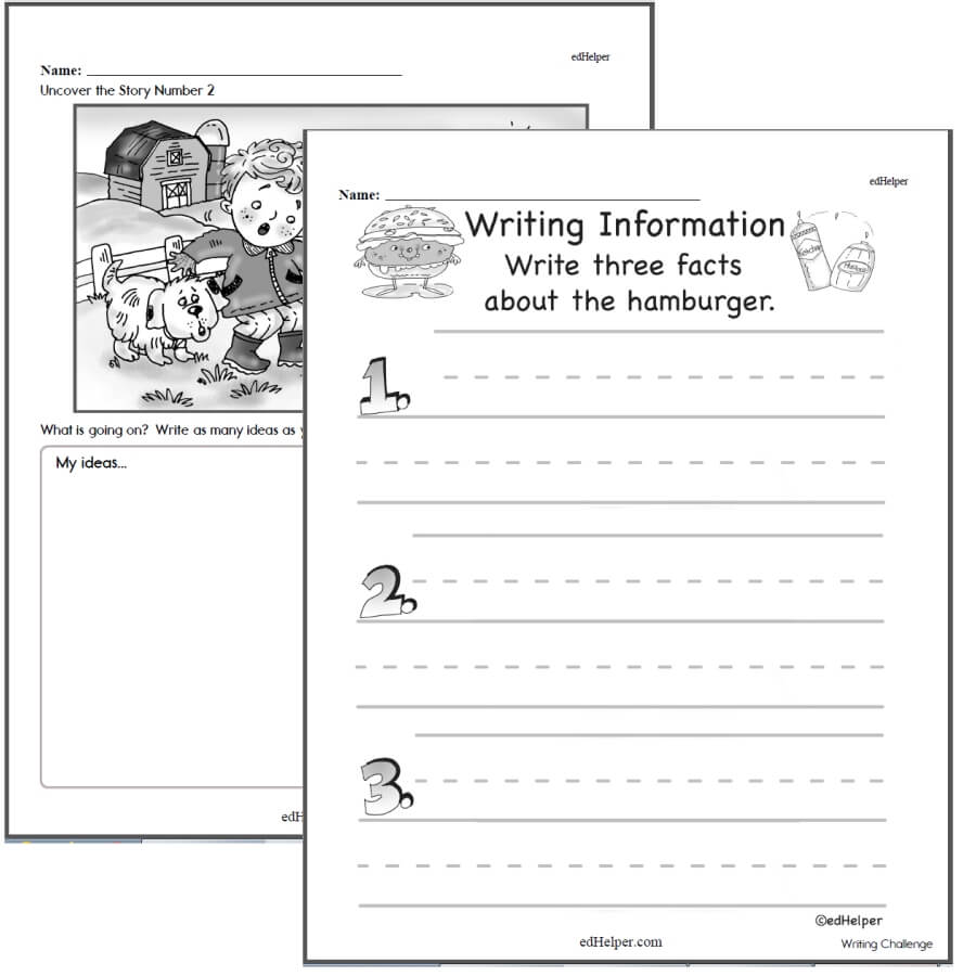 Writing Worksheets for Creative Kids  Free PDF Printables With Letter Writing Template For First Grade